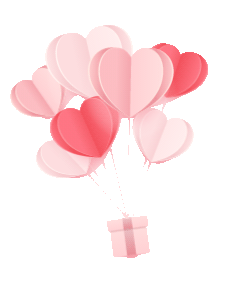 爱心,桃心,情人节,气球,礼物