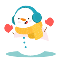 雪花,雪,冬天,雪人