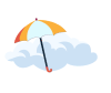 雨伞,云朵,云