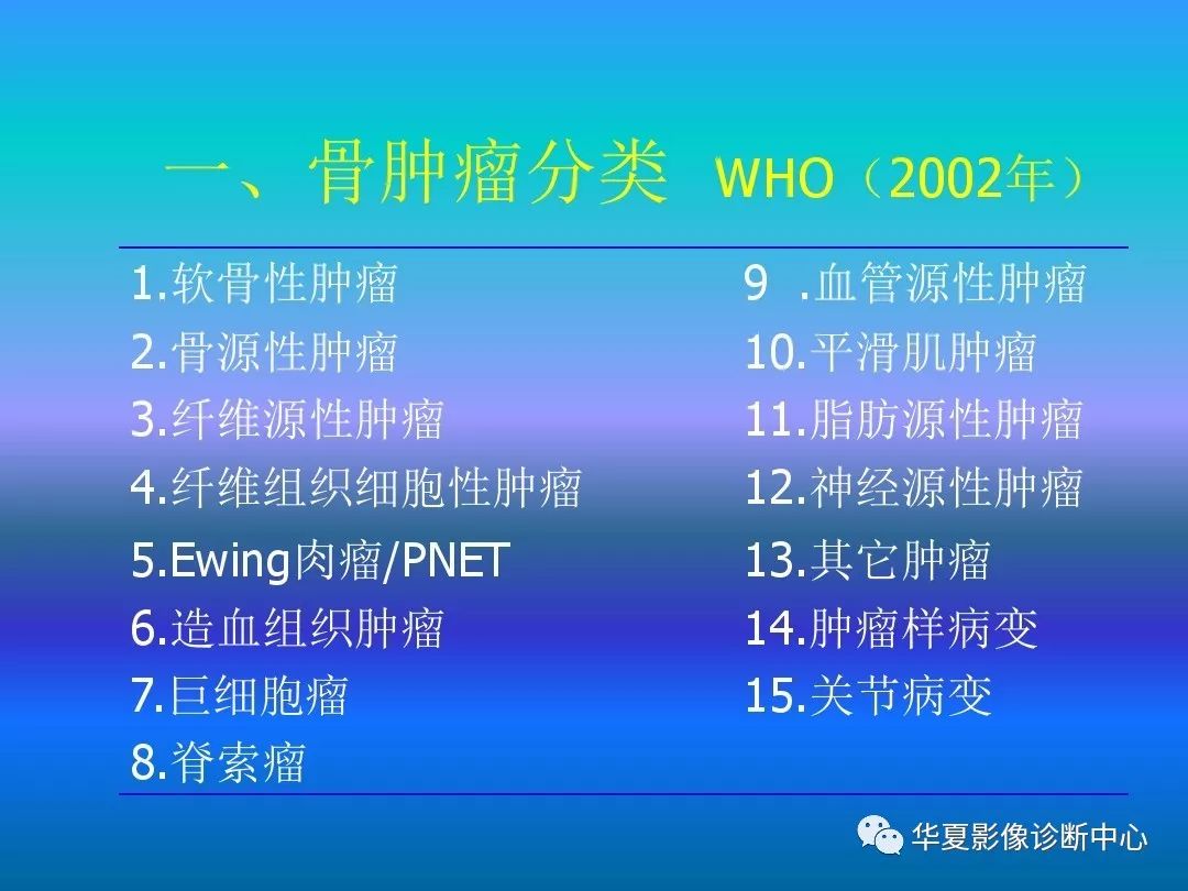 骨肿瘤/肿瘤样病变的影像诊断及策略，看这篇就够了！