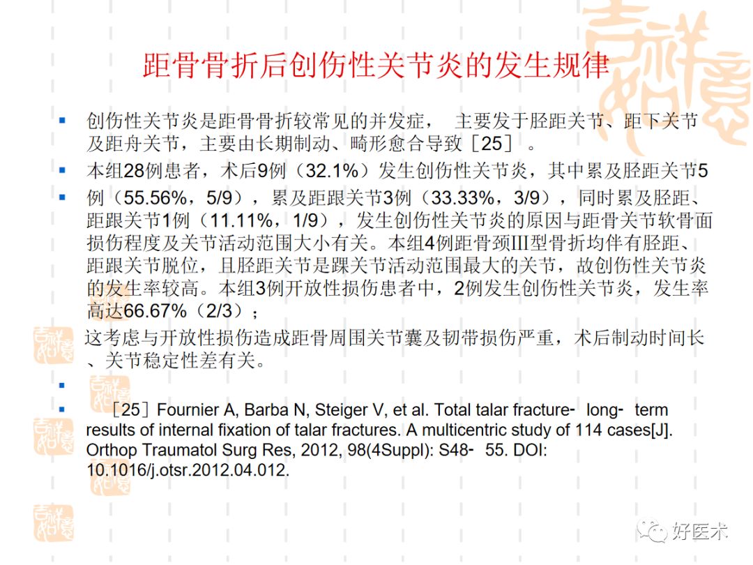 距骨骨折的手术入路及治疗技巧详解，值得一看！