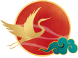 中国风,国潮,仙鹤