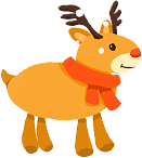 圣诞节,麋鹿,小鹿