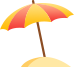 伞,遮阳伞,沙滩