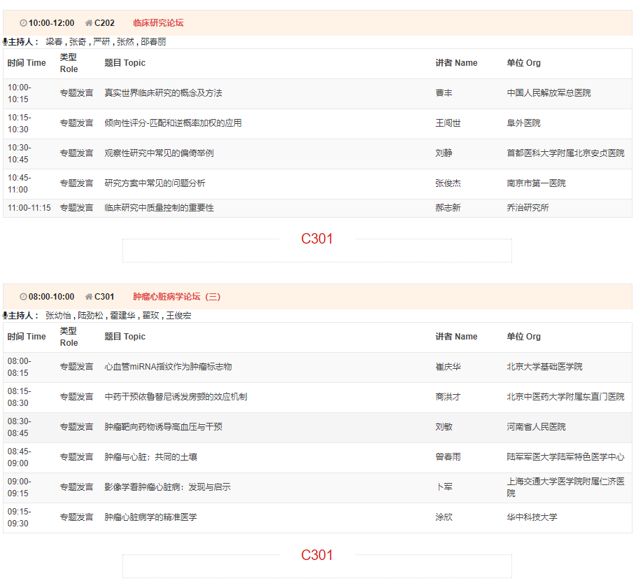 CSC2019中华医学会第21次全国心血管年会详细日程来了！