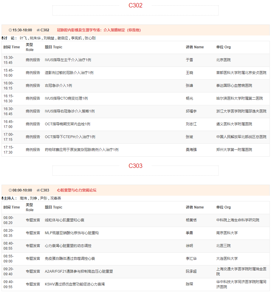 CSC2019中华医学会第21次全国心血管年会详细日程来了！