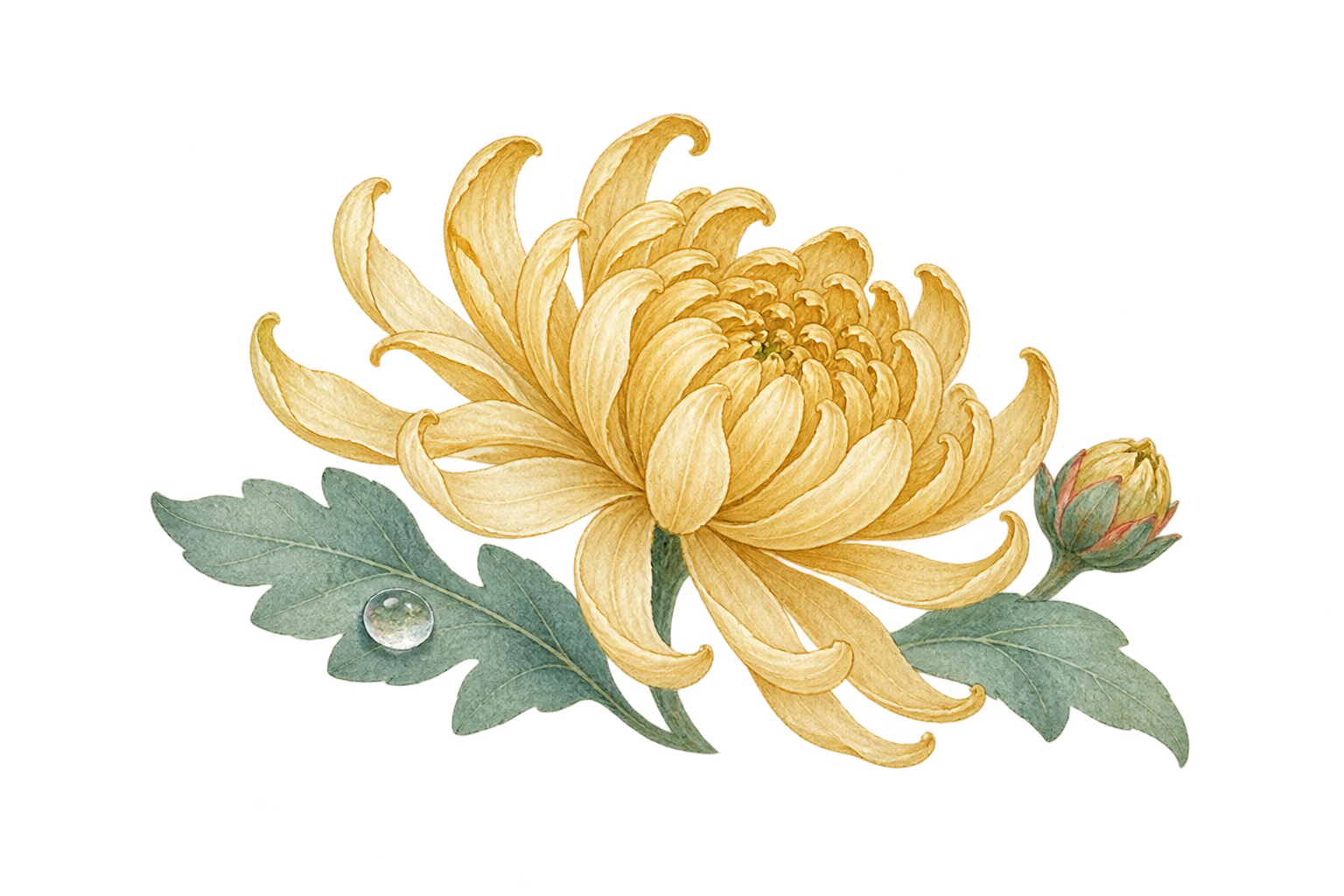 菊花与露珠