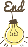eng,结束,灯泡