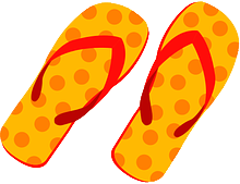 拖鞋,旅游,夏天