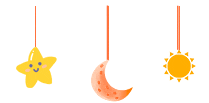 星星月亮GIF图标